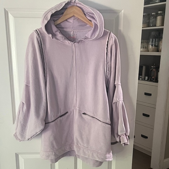 FP Movement by Free People Tops - FP Movement Lavender Convertible Oversized Hoodie Sz XS